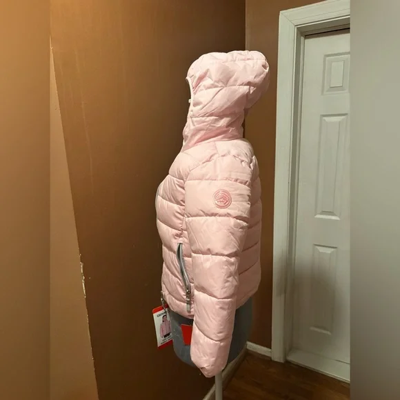 NWT Gerry Light Pink Kids Lined Bubble Jacket Size 6 - Picture 5 of 11